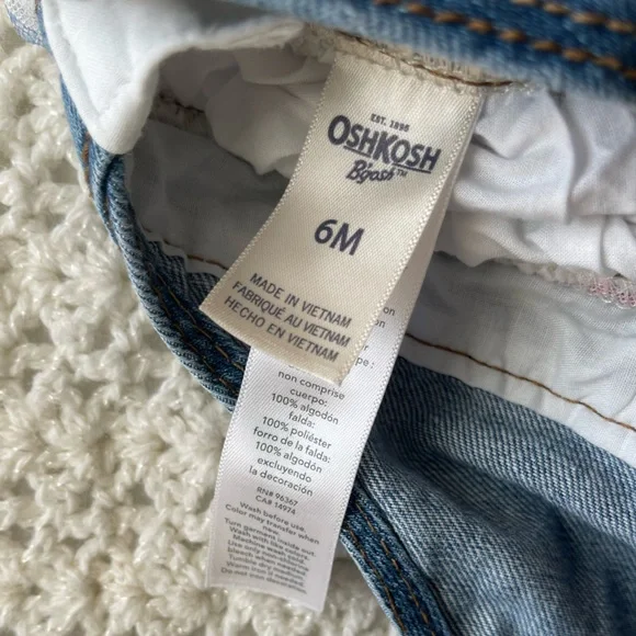 6m OshKosh Flower Overalls for baby girl - Picture 3 of 3